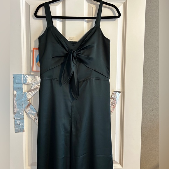 Emerald Green Abercrombie and Fitch Jumpsuit, Size Large - Picture 3 of 7